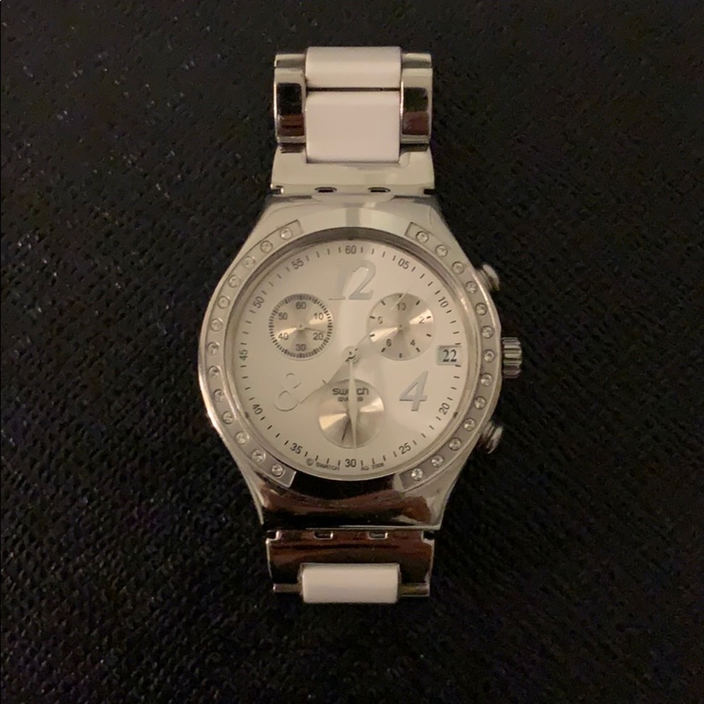 Dreamwhite Swatch Watch w/extra links